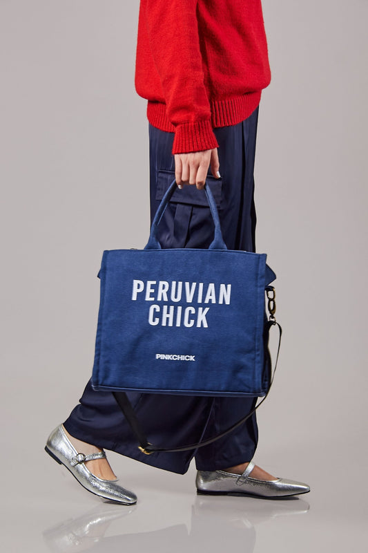 DENIM SMALL CHICK TOTE
