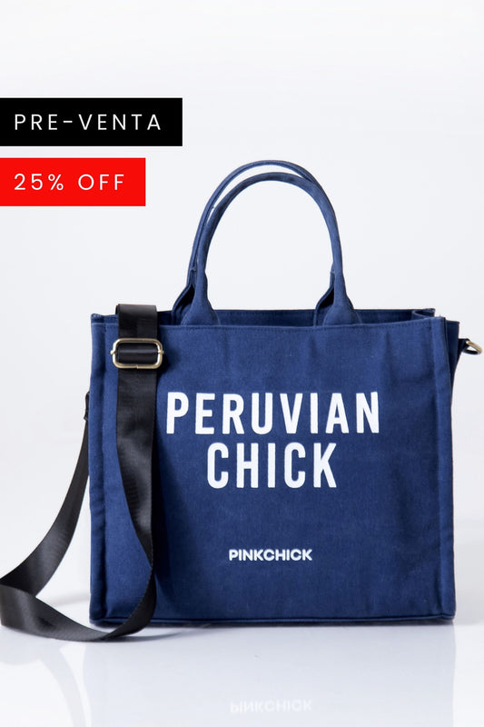 DENIM SMALL CHICK TOTE