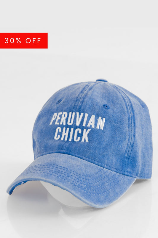 GORRA PERUVIAN CHICK AZUL JEAN