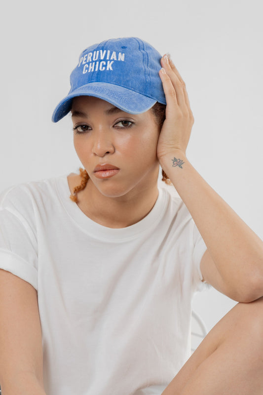 GORRA PERUVIAN CHICK AZUL JEAN